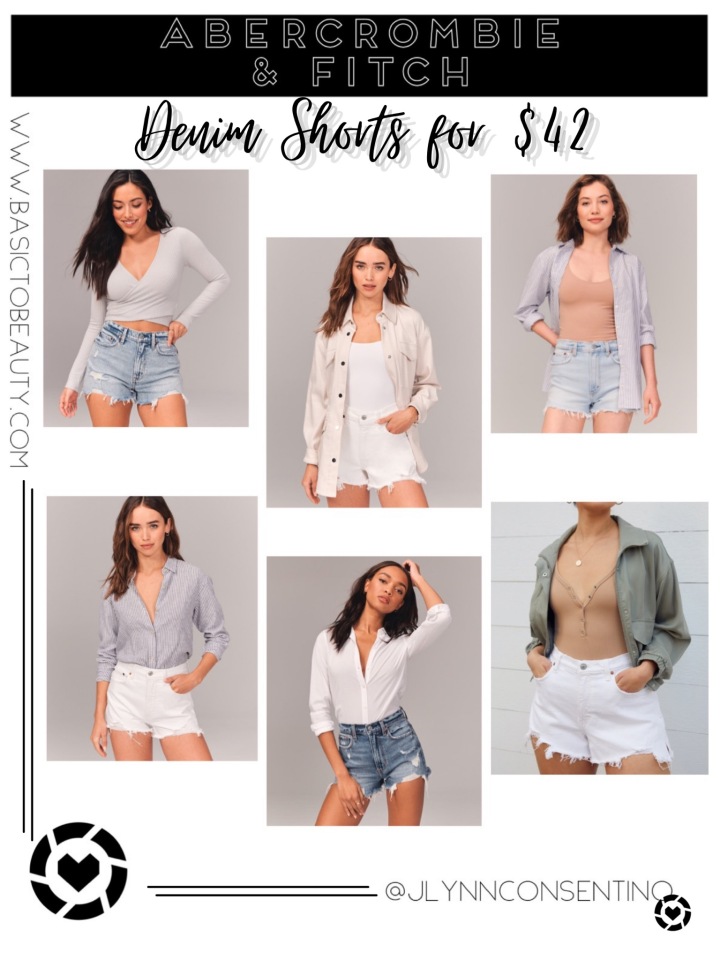 07/20/2021: Abercrombie & Fitch: Denim Shorts on Sale for $42!